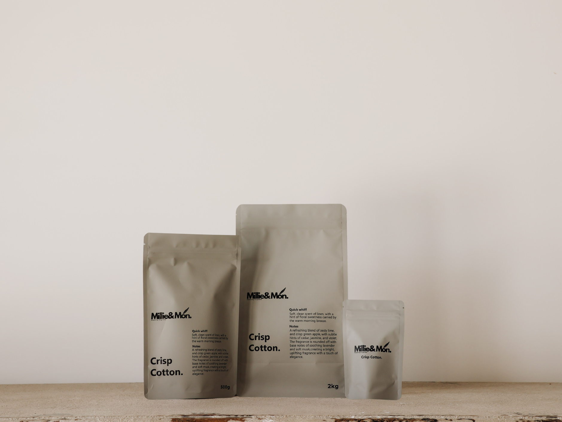 Millie&Mon Washing Crystals - Crisp Cotton